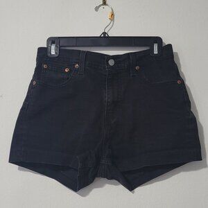 Levi’s black jean shorts